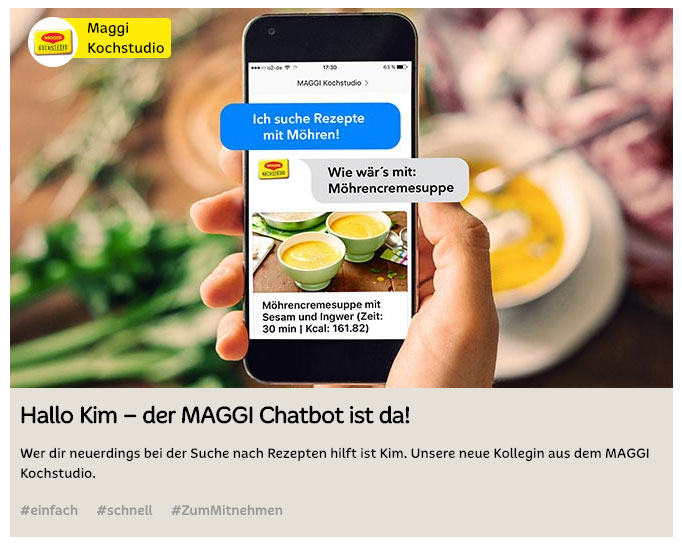 Kommdirekt Bildbeschreibung: chatbots-von-maggi