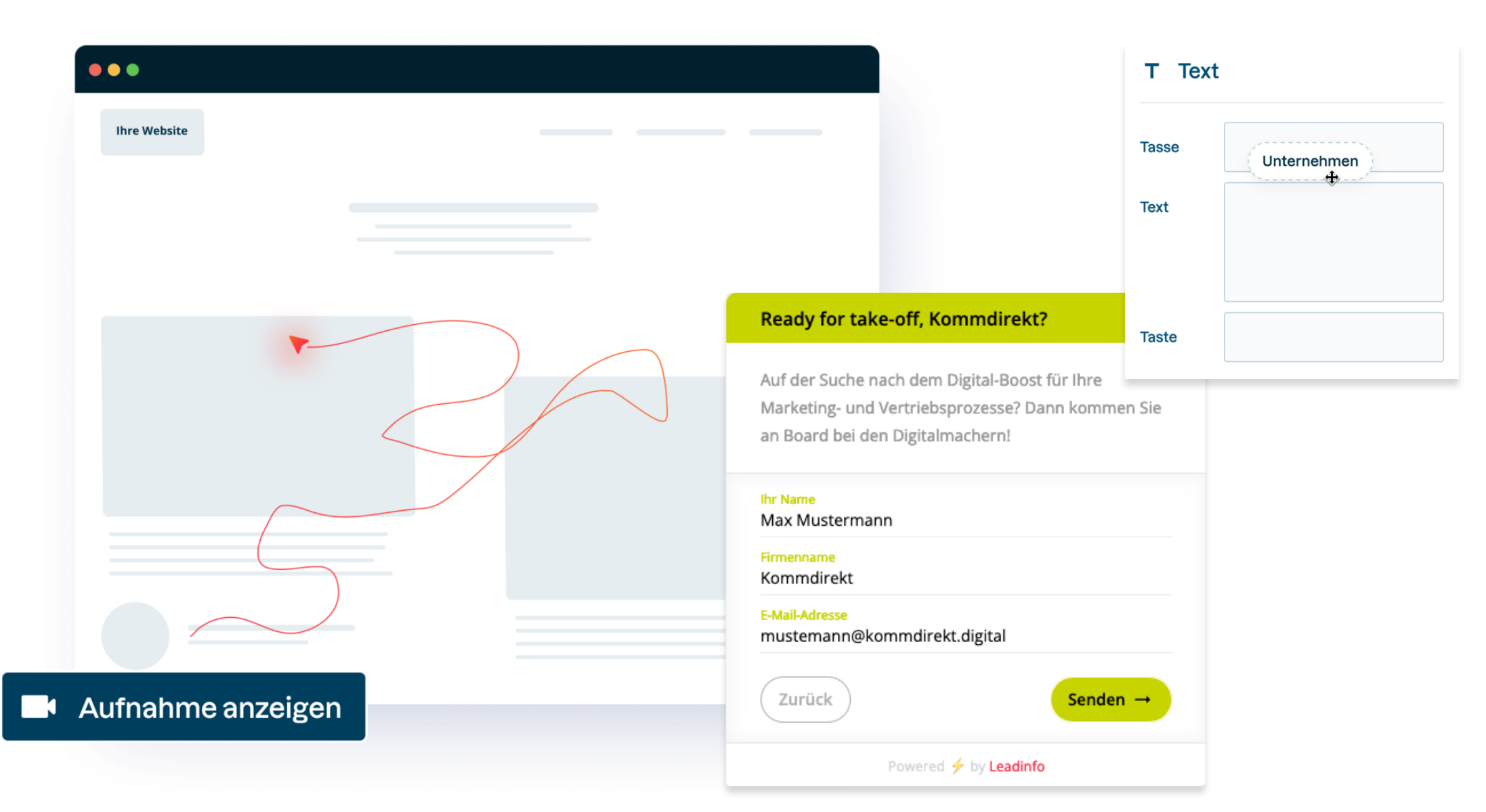 Kommdirekt Bildbeschreibung: Leadinfo