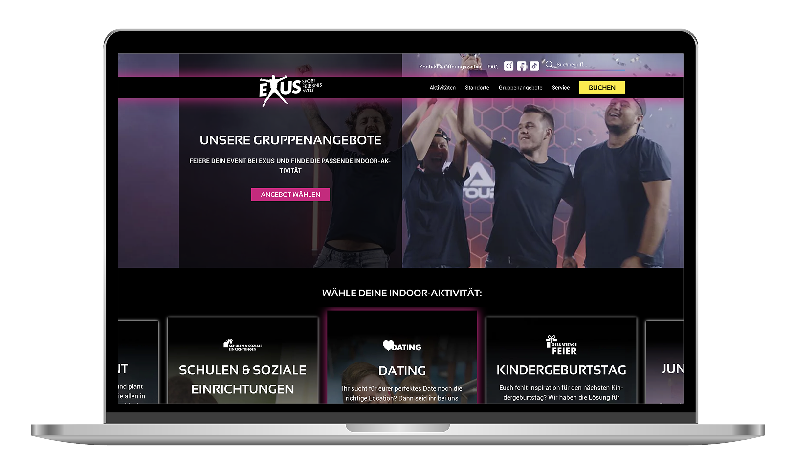 Kommdirekt Bildbeschreibung: kommdirekt-referenz-exus-Gruppenangebote