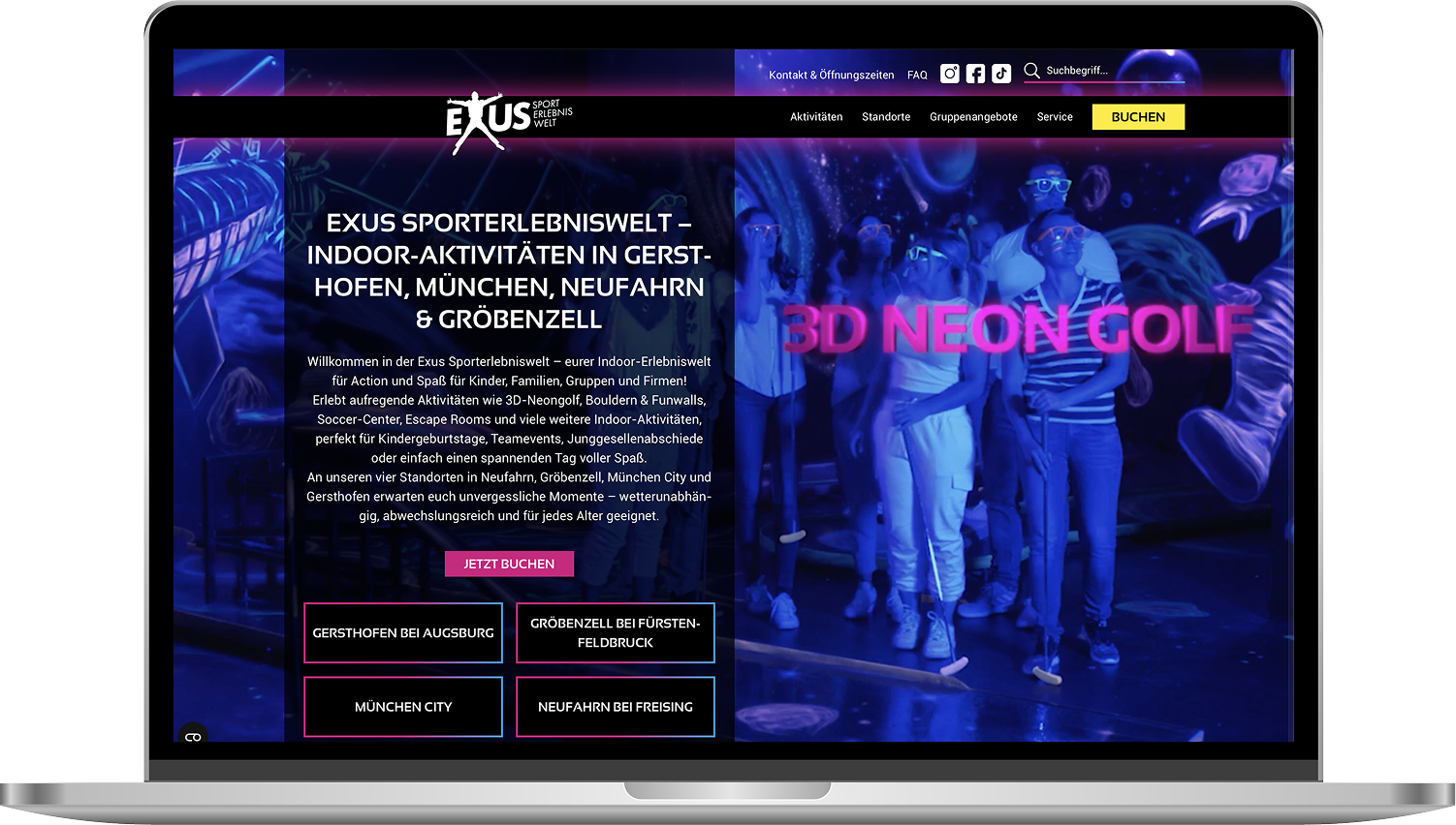 Kommdirekt Bildbeschreibung: kommdirekt-referenz-exus-Startseite